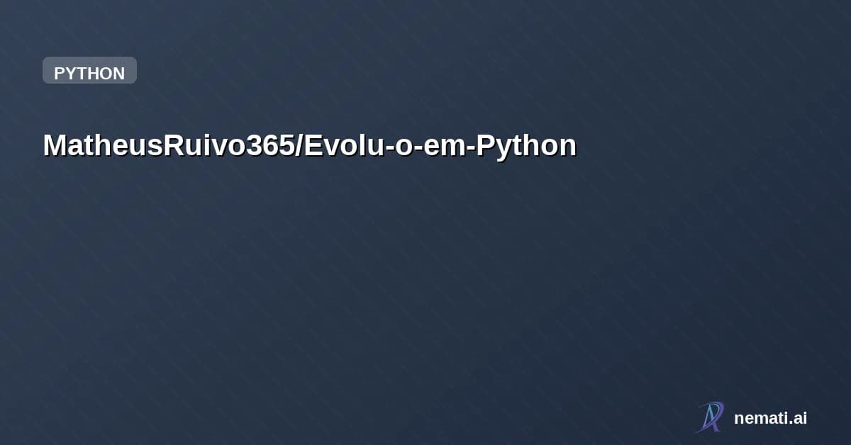 MatheusRuivo365/Evolu-o-em-Python — Aqui estão meu arquivos de práticas em python, desde meu começo até o momento. N