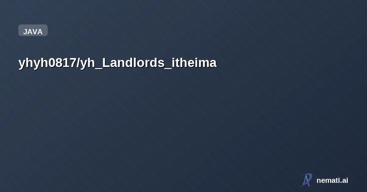 yhyh0817/yh_Landlords_itheima — 图片资料参考哔哩哔哩黑马程序员，基于Java Gui的单机斗地主小游戏