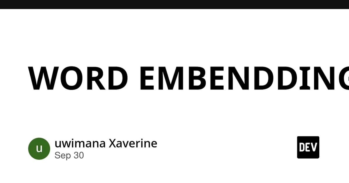 WORD EMBENDDING