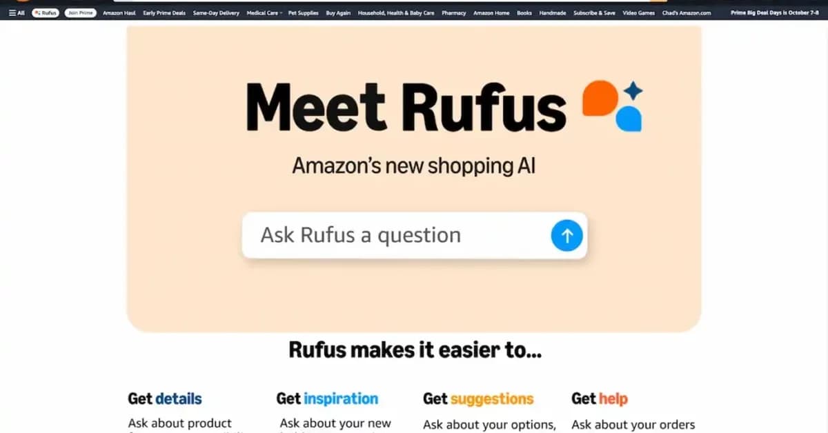 Amazon says its AI shopping assistant is gaining traction, with Rufus users up 115%