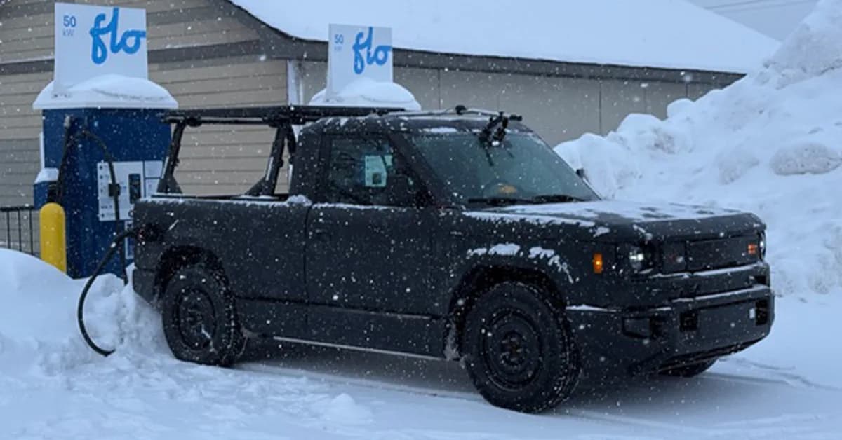 Slate's price-friendly electric pickup spotted testing in the snow