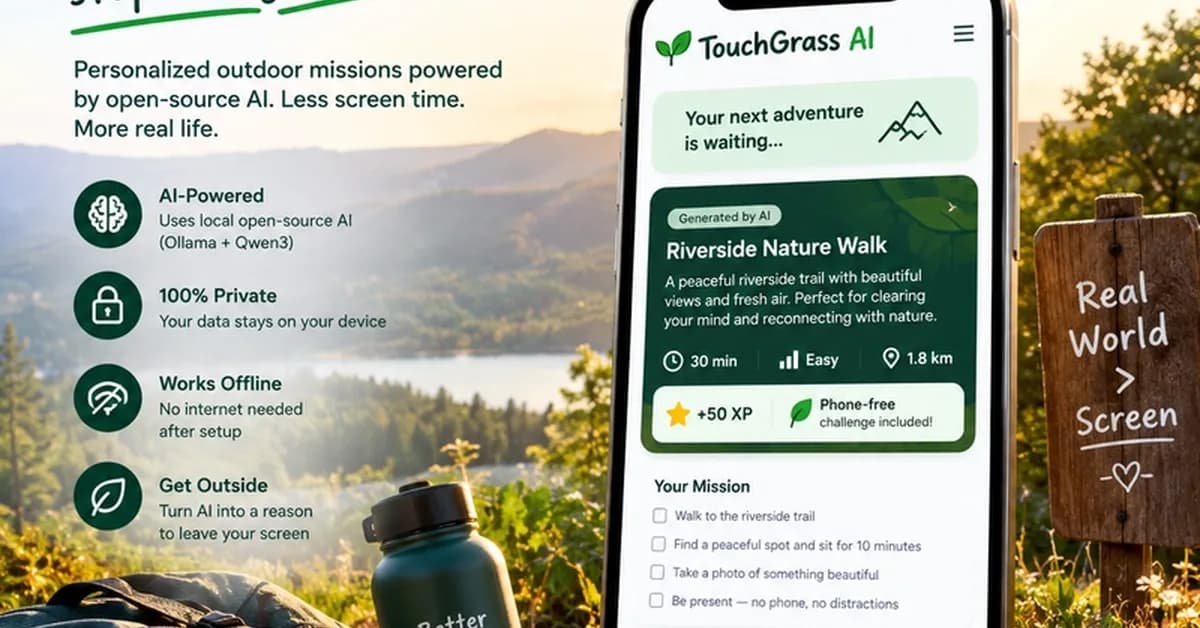 I Built an AI That Tells You to Stop Using AI - TouchGrass AI
