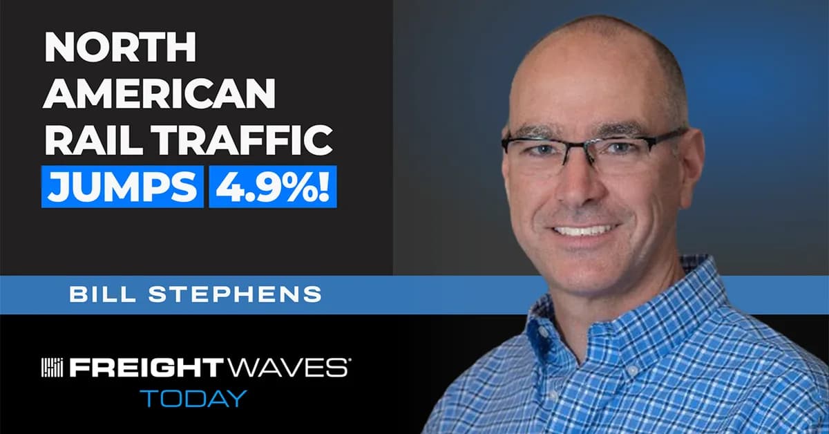North American Rail Traffic JUMPS 4.9%!