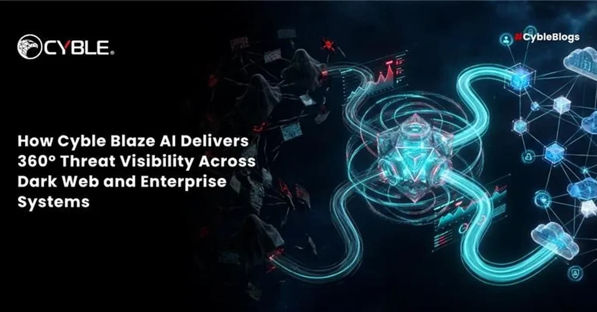 How Cyble Blaze AI Delivers 360° Threat Visibility Across Dark Web and Enterprise Systems