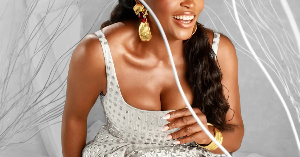 Funke Akindele Is 49! See Her Gorgeous Silver Birthday Look