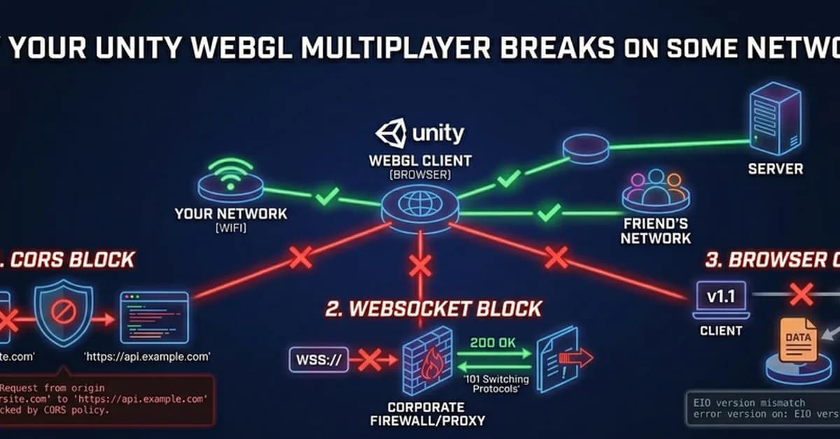 Why Your Unity WebGL Multiplayer Breaks on Some Networks
