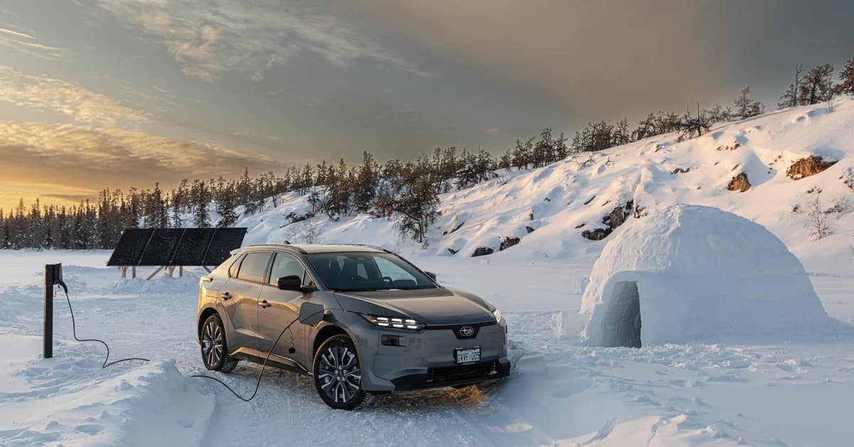 Solar Power Used To Charge An EV In The Sub-Arctic