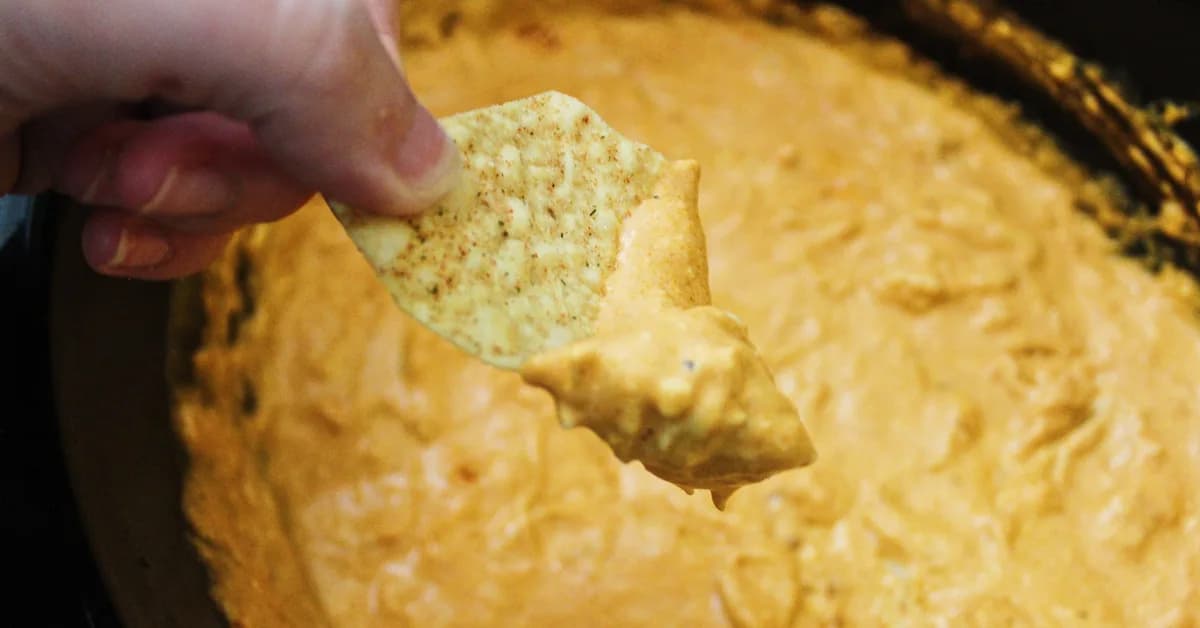 I make this 6-ingredient slow-cooker Buffalo chicken dip every game day. It's always a crowd-pleaser.