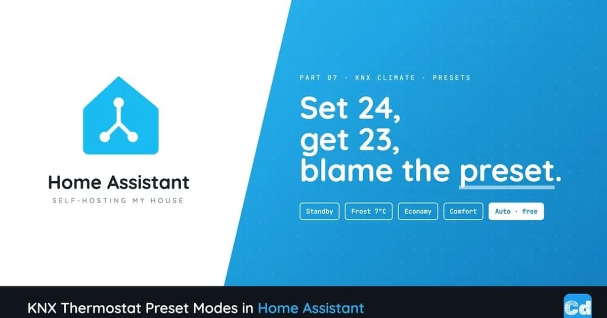 KNX Thermostat Preset Modes in Home Assistant