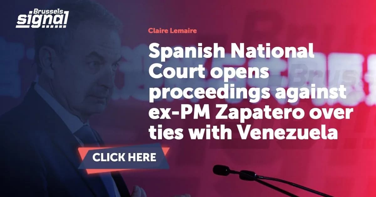 Spanish ex-PM Zapatero under investigation for influence peddling
