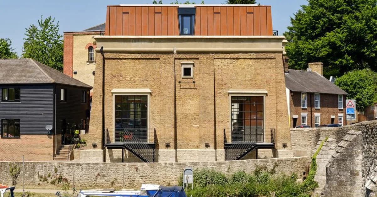 Felix Lewis Architects transforms Egyptian-style boiler house in Kent into workspace