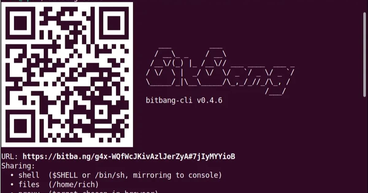Get a Remote Terminal With One Binary, One URL, and Zero Config