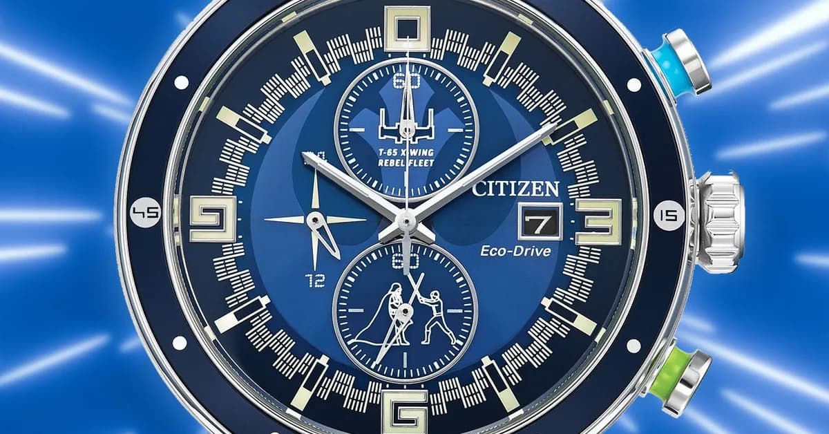 Save 45% Off Citizen's Star Wars Themed Eco-Drive Chronograph Men's Watches