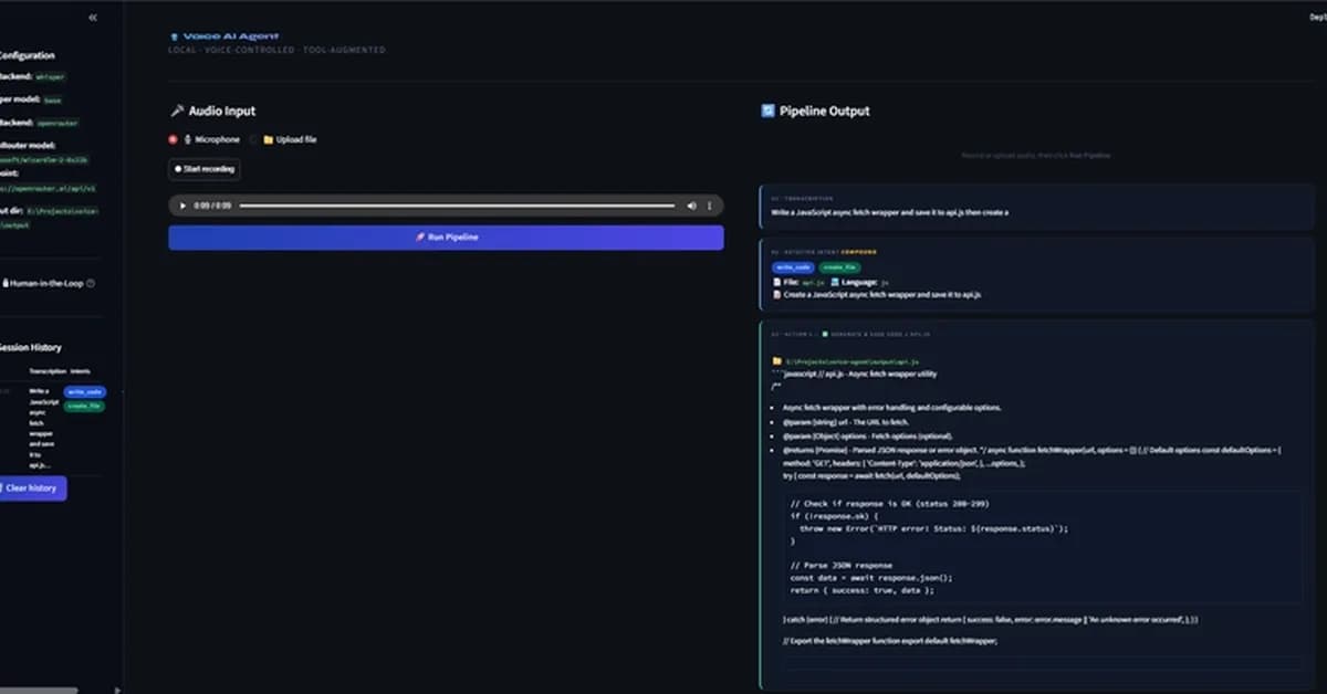 🎙️ Building a Local Voice-Controlled AI Agent