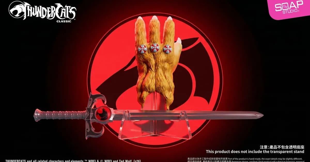 THUNDERCATS Sword of Omens and Claw Shield Replica Set Is Ready to Give Collectors the Power