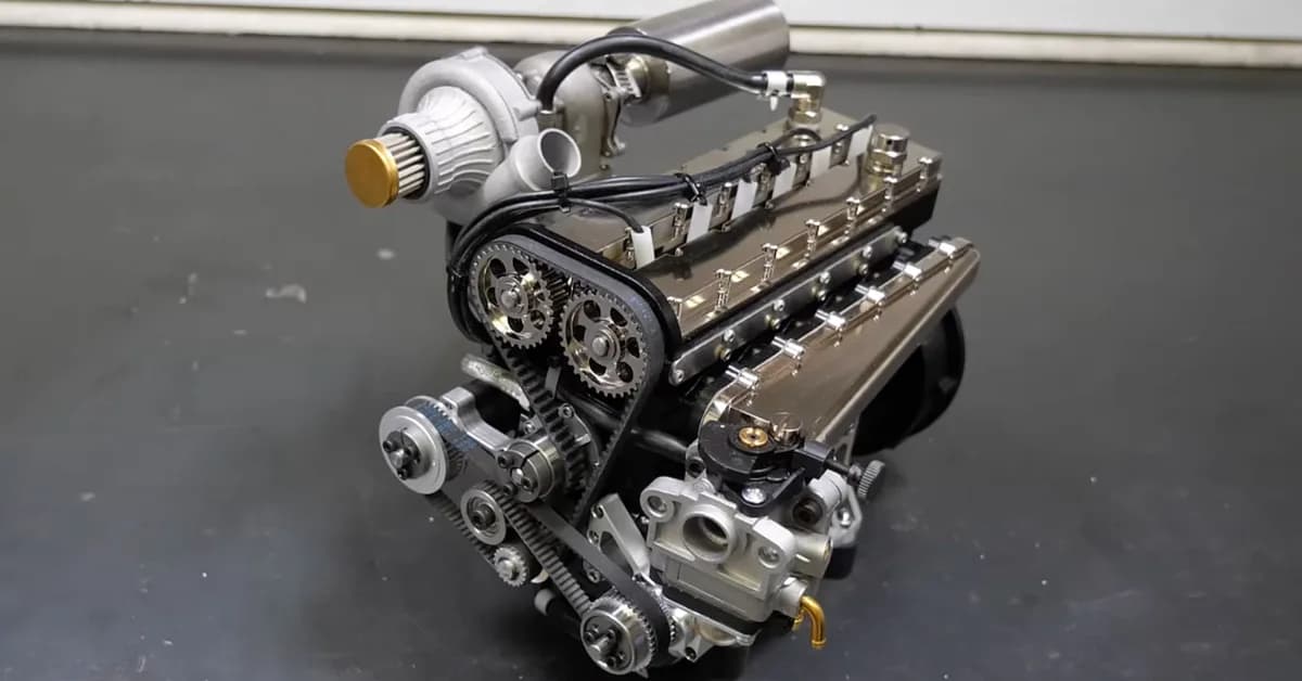 Listen to This Turbocharged 28cc Inline-Six Engine Zing