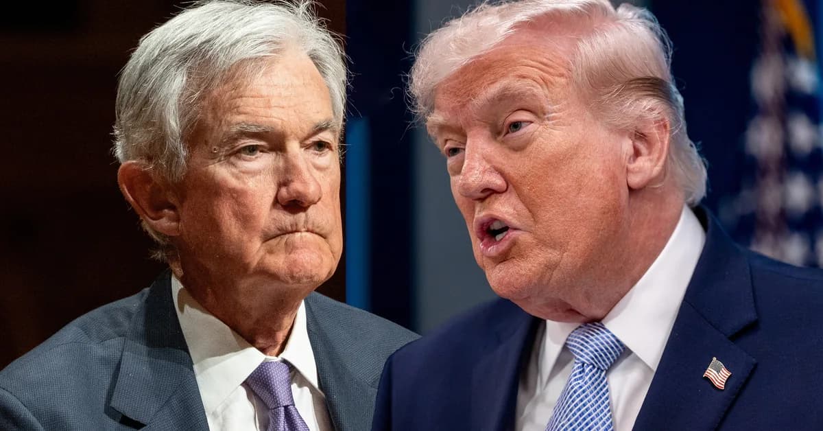 Trump Threatens to Fire Fed Chair Powell if He Refuses to Resign Next Month