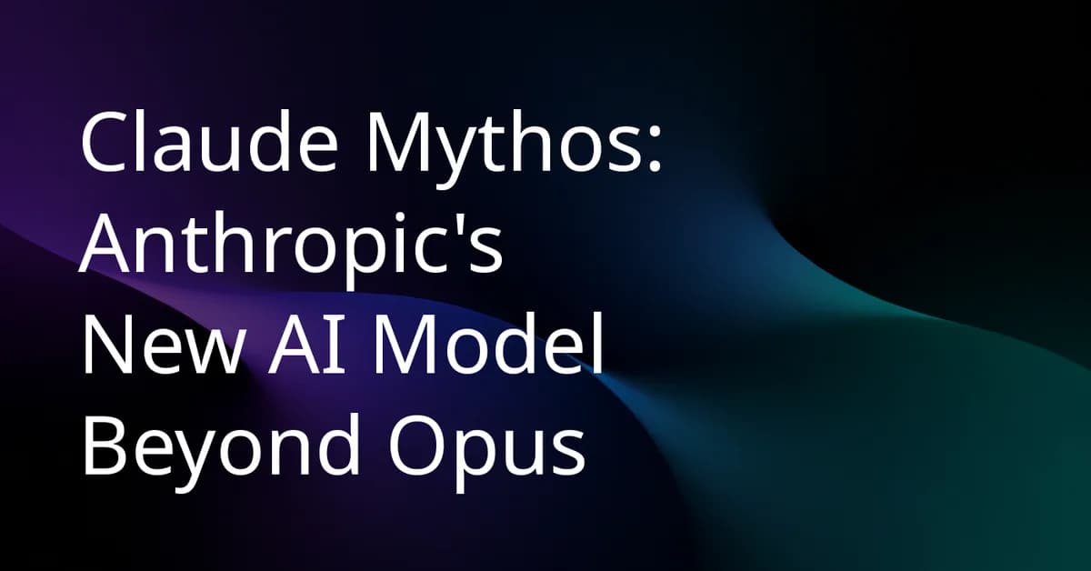 Anthropic's new model is Mythos on a leash