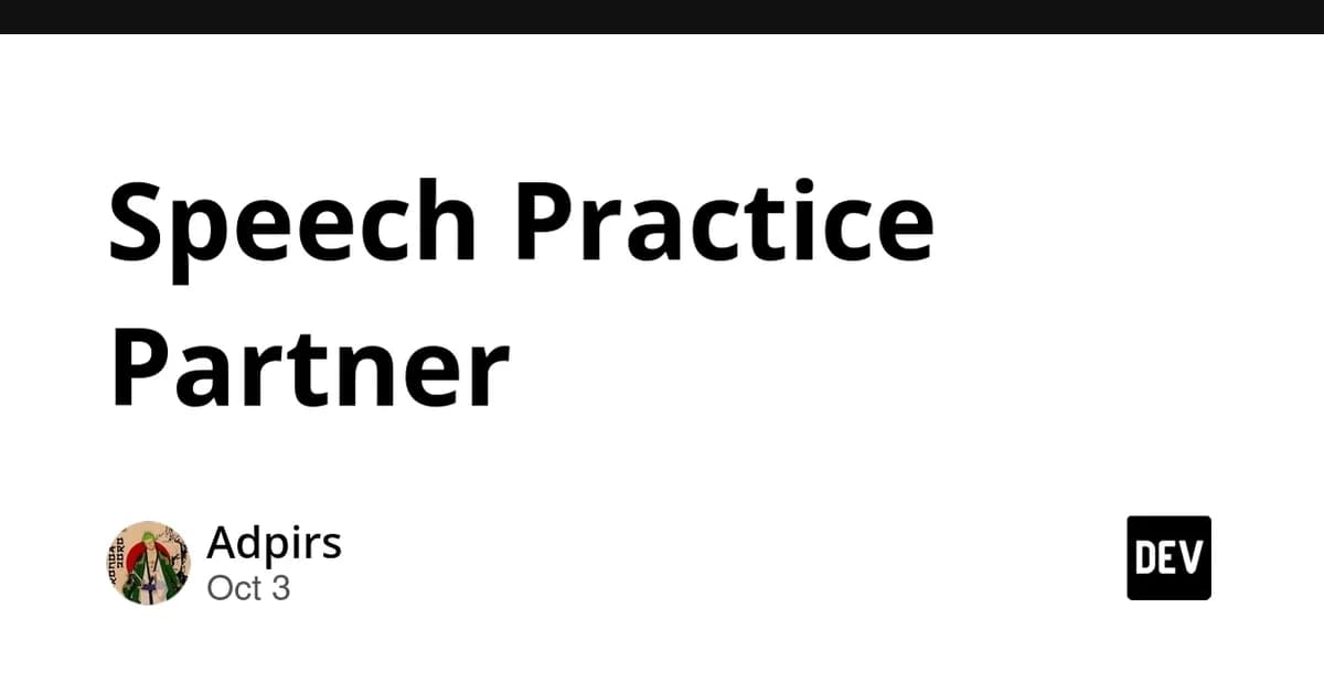 Speech Practice Partner