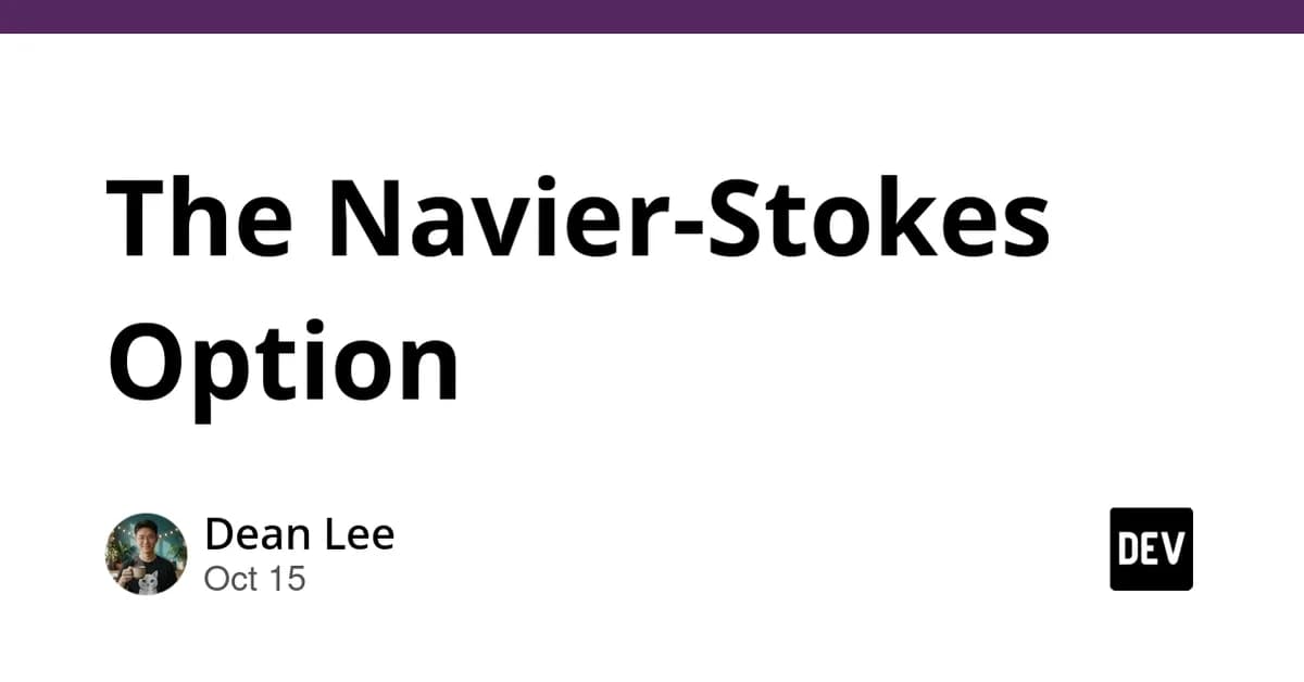 The Navier-Stokes Option
