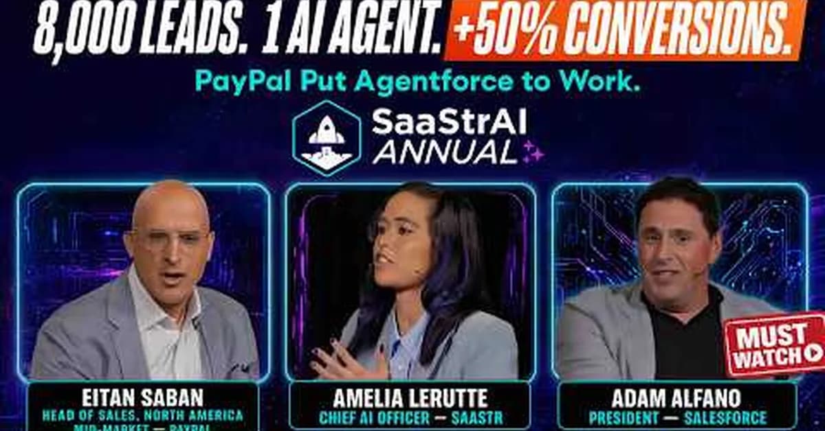 PayPal Put Agentforce on 8,000 Leads a Month No Human Was Going to Call. Conversions Jumped 50%.