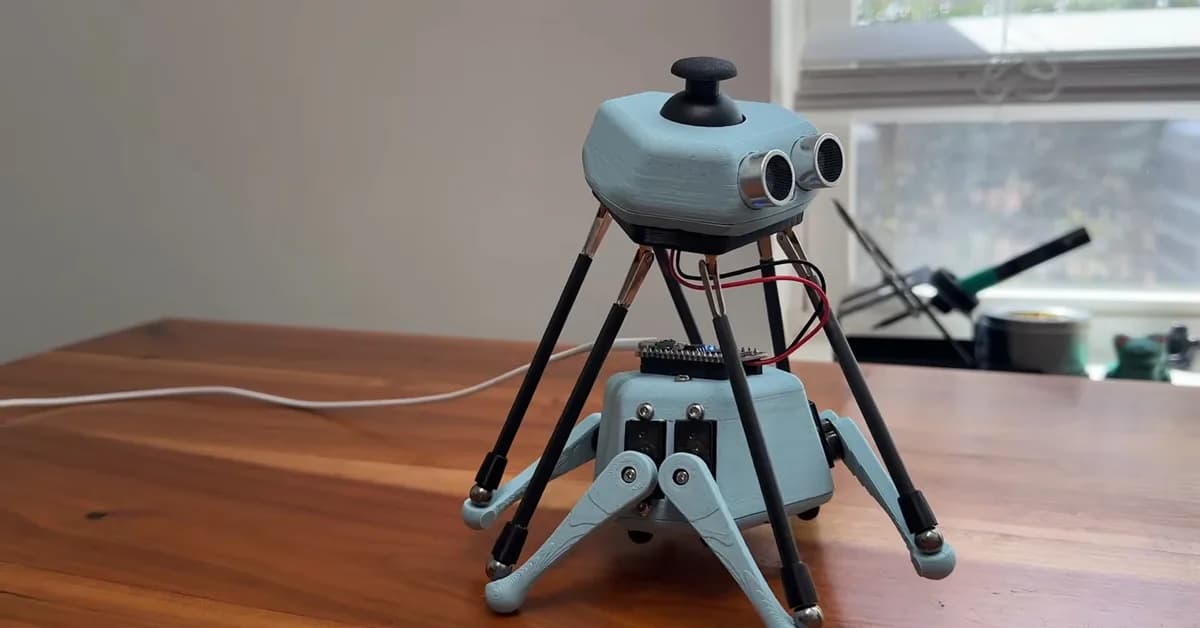 Stewart Platform Walker Gains Feeling In Legs From Resistors