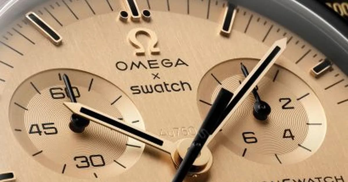 Omega and Swatch release gold MoonSwatch in limited edition of 1,969