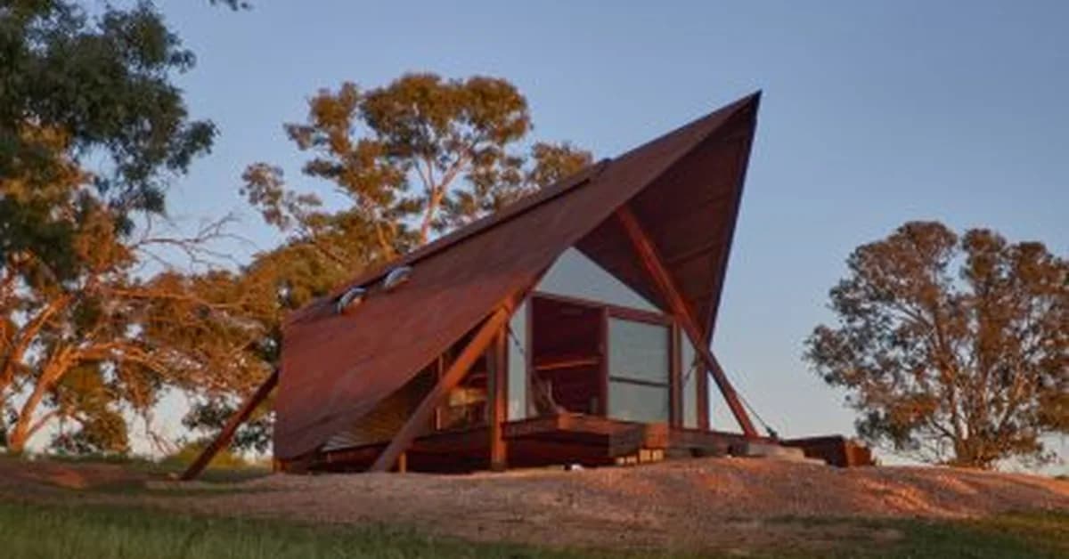 Casey Brown Architecture pitches Corten "tents" in Australia
