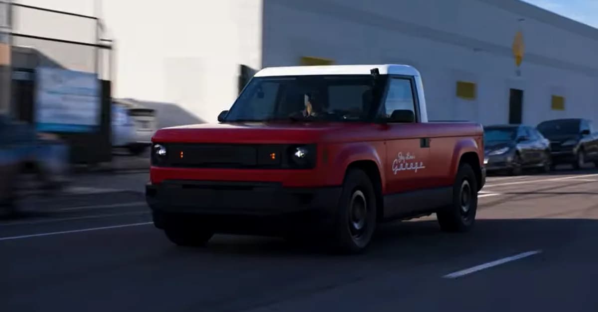 Jay Leno Drives A Slate Pickup Truck (Video)