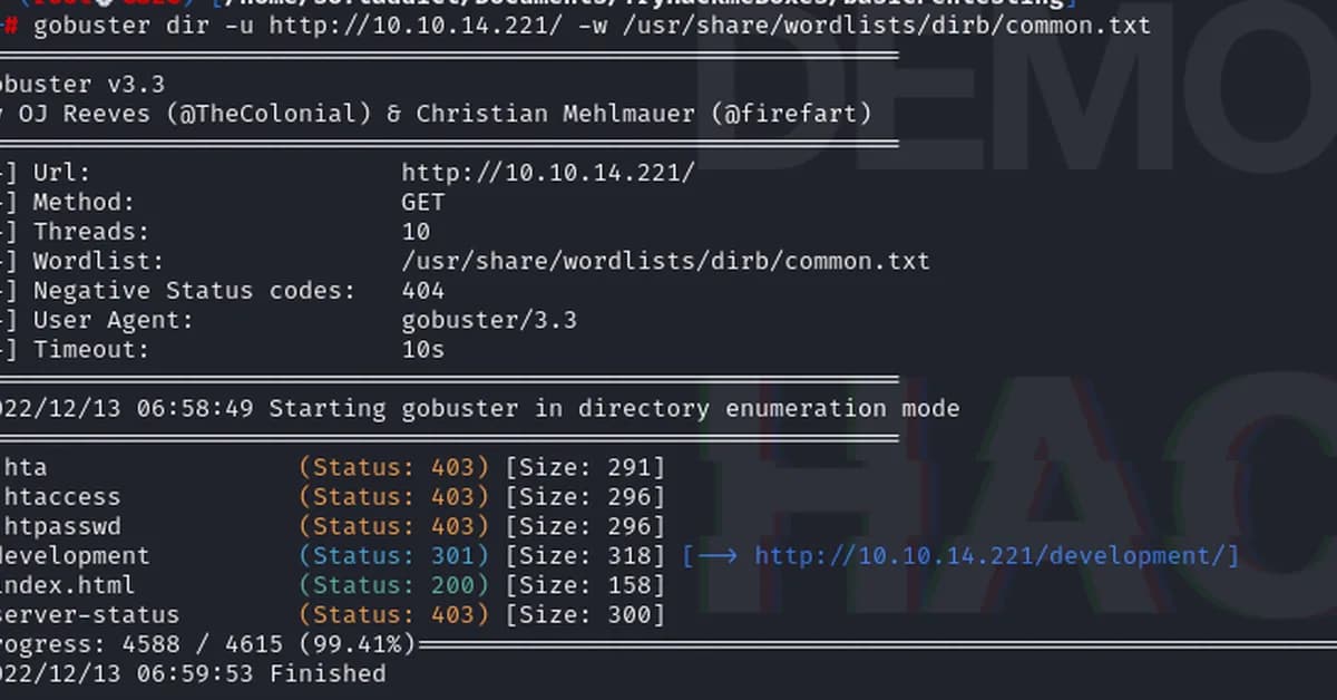Basic Pentesting 0x01