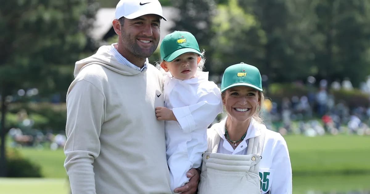Scottie Scheffler's Newborn Son Makes PGA Appearance at The Masters-as Golfer's Wife Jets to Augusta From Texas 2 Weeks After Giving Birth