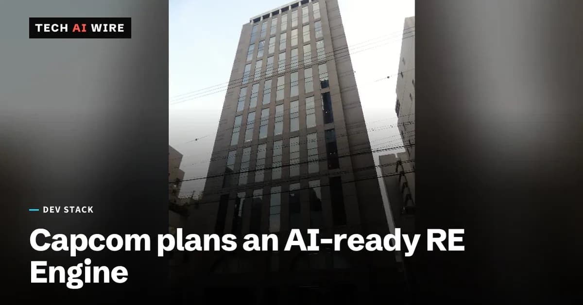 Capcom REX plans an AI-ready rebuild of its RE Engine