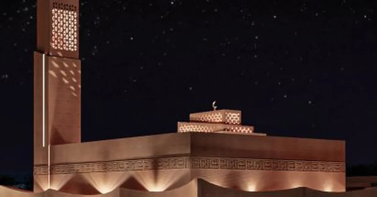 Tent-like mosque with rammed-earth shell among projects from United Arab Emirates University