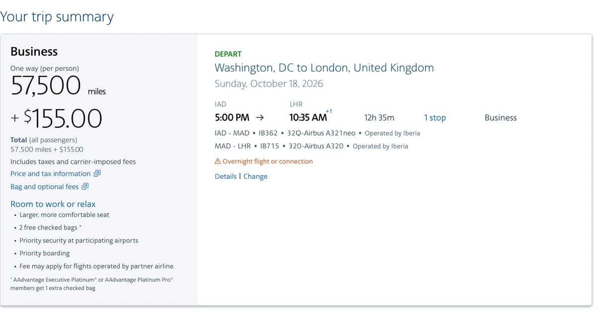 How to redeem American Airlines AAdvantage miles for maximum value