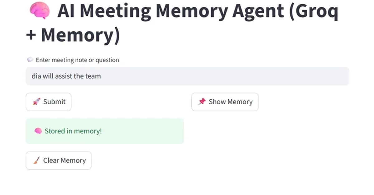 AI Meeting Memory Assistant