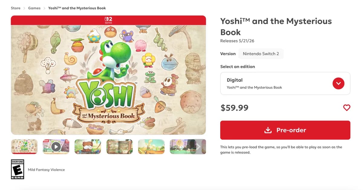 Nintendo to start charging different prices for first-party digital and physical games