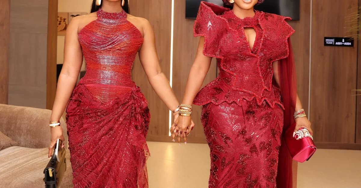 Same Lace, Different Styles! Iyabo & Priscilla Ojo's Asoebi Looks Are So Beautiful