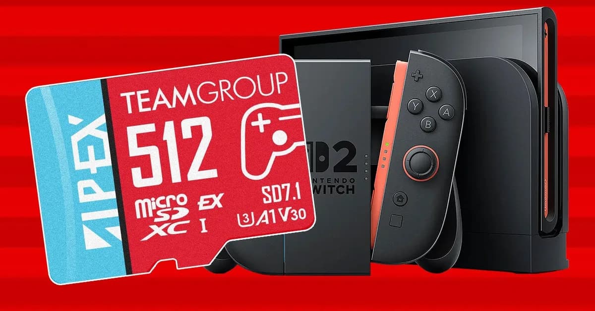 Newegg Has a 512GB Nintendo Switch 2 Memory Card for Just $95 With Free Shipping