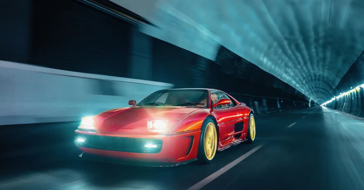 Hear What a Ferrari F355 Restomod Sounds Like During a Tunnel Run