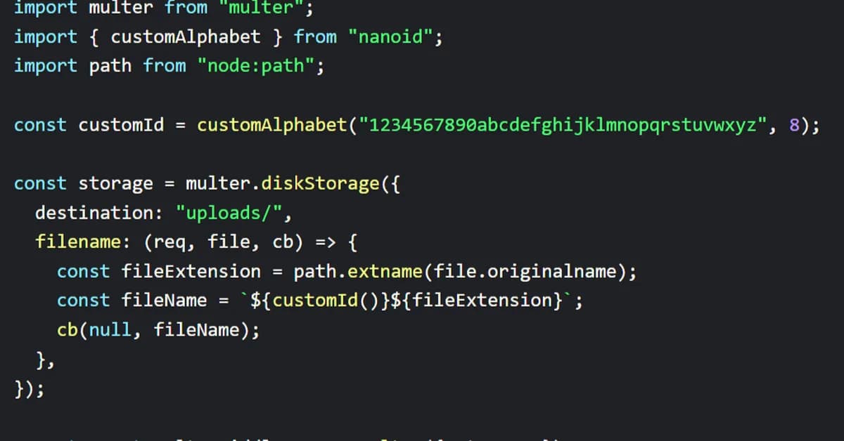 Handling File Uploads in Express with Multer