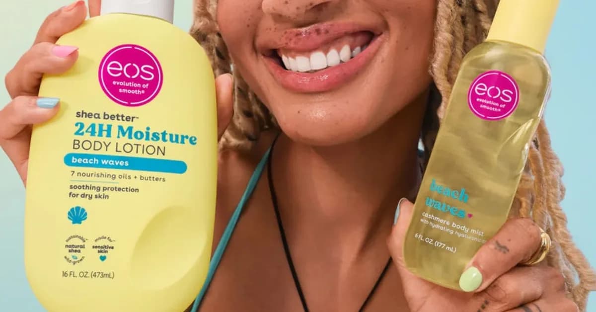 The New EOS Lotion Smells So Good, My Husband Stole It From Me