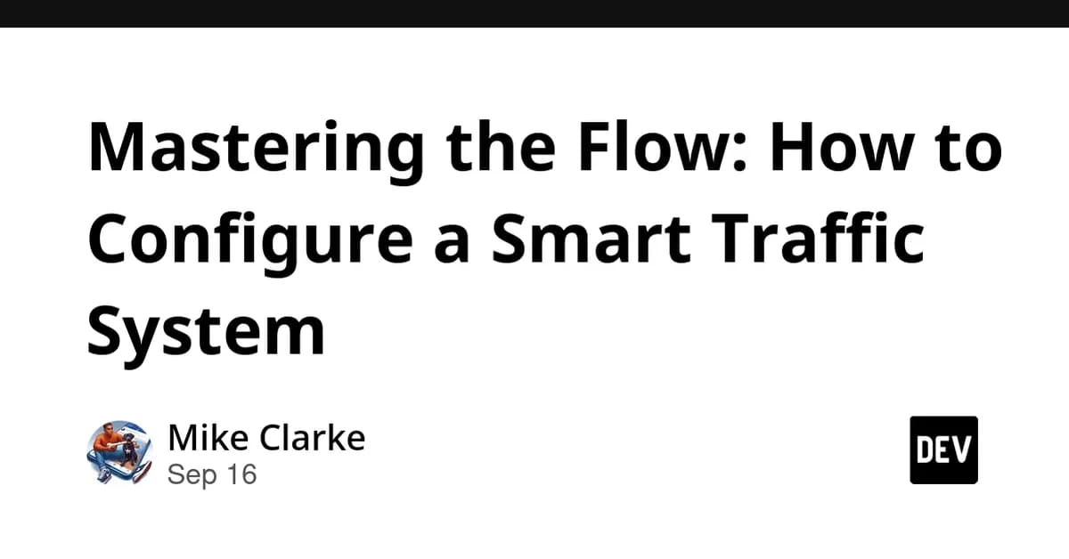 Mastering the Flow: How to Configure a Smart Traffic System