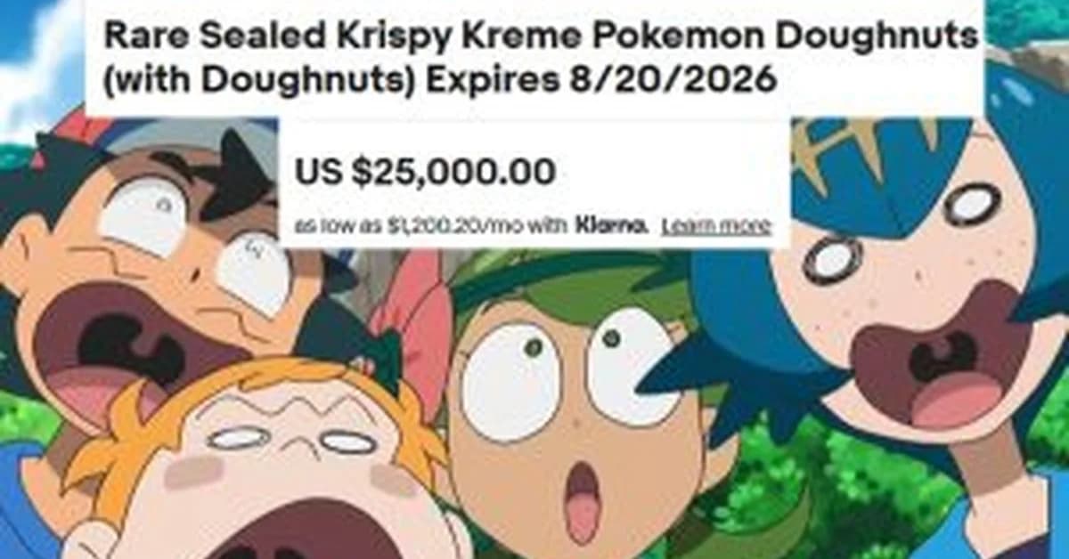 Pokemon Krispy Kreme Boxes Are Being Listed For Ridiculous Sums Of Money
