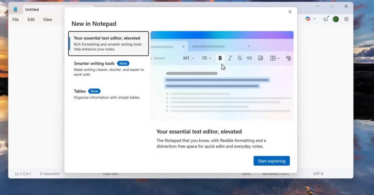 Microsoft is adding images to Notepad, and users are wondering why