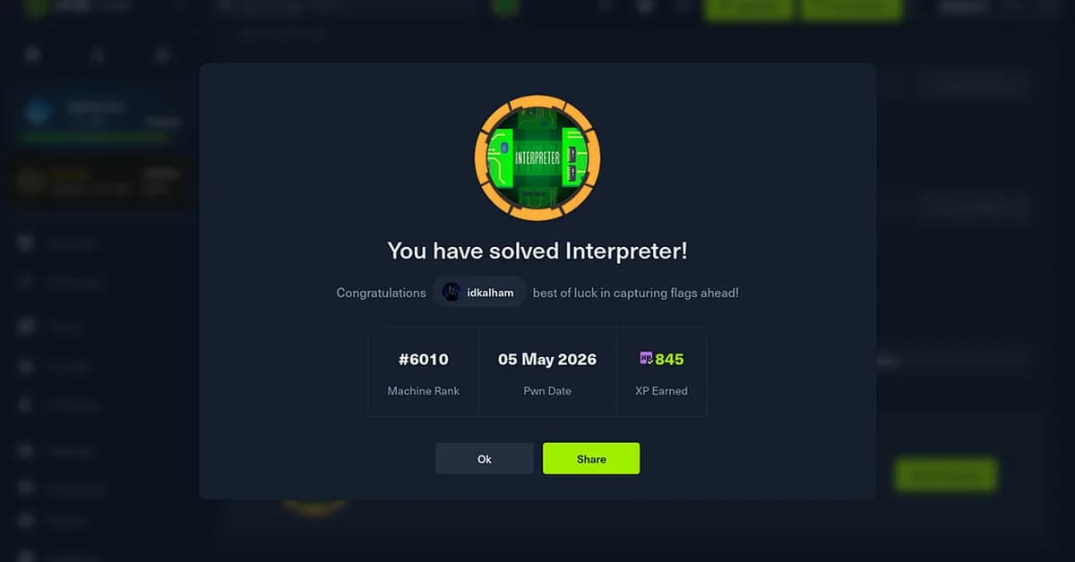 Interpreter HTB - HackTheBox Walkthrough | By Alham Rizvi