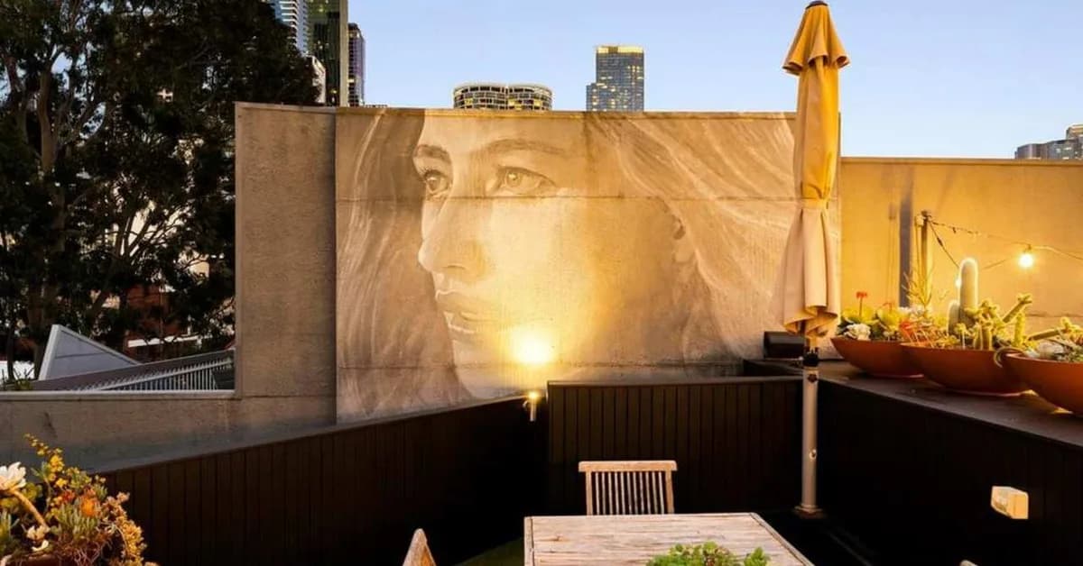 Rare Rone mural on Melbourne townhouse could fetch $1.475m
