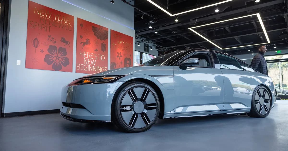 Sony Has 'No Information' on the Fate of the Afeela Project After Honda's EV Pullback