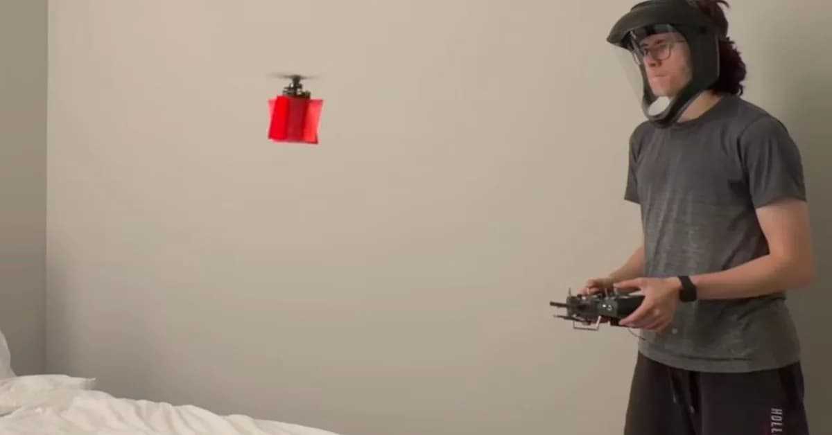 Building a Flying Drone With a Single Propeller