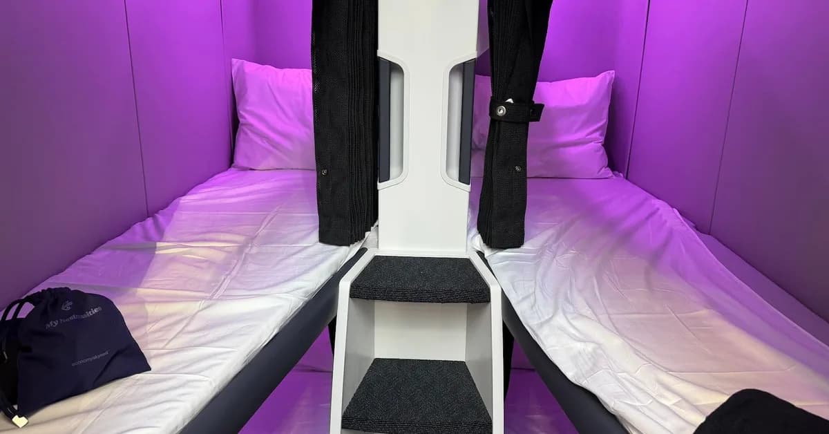 Bunk beds for economy airline passengers now on sale for $125 an hour on Air New Zealand